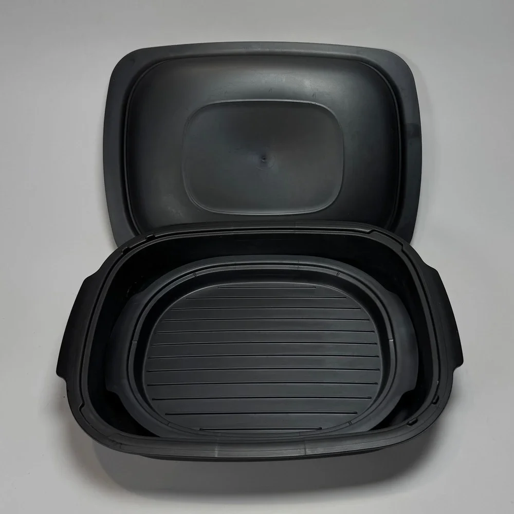 Tupperware UltraPro 3.3L 3.5 Qt Lasagna Casserole Roasting Pan w Lid & Rack